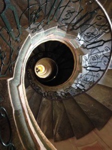 Spiral staircase in Melk, Austria